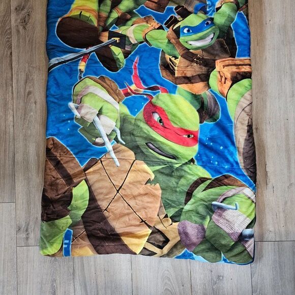 Nickelodeon Teenage Mutant Ninja Turtles Kids Zipper Sleeping Bag Blue 54"x30" - Picture 4 of 8